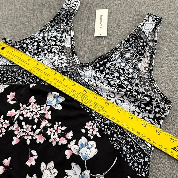 NEW! Three Pink Hearts By Francescas Dress‎ Sleeveless Medium $44 Floral V-Neck - Picture 7 of 13